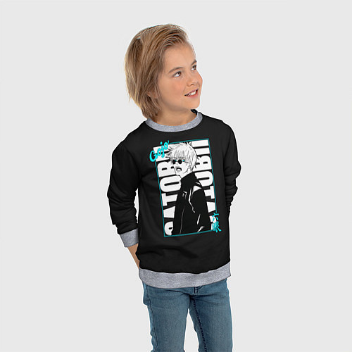 Детский свитшот Годжо сан / 3D-Меланж – фото 3