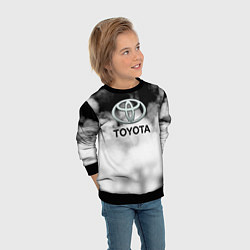 Свитшот детский Toyota облако, цвет: 3D-черный — фото 2