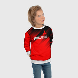 Свитшот детский Mitsubishi - Red Sport, цвет: 3D-белый — фото 2