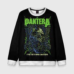 Детский свитшот Pantera green череп