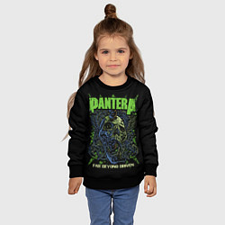 Свитшот детский Pantera green череп, цвет: 3D-черный — фото 2
