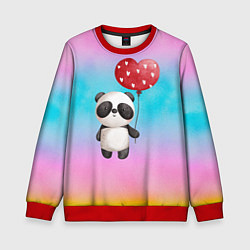 Детский свитшот Маленькая панда с сердечком