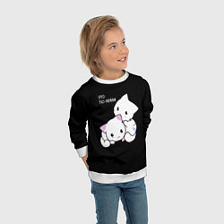 Свитшот детский ЭТО ПО ЛЮБВИ КУСЬ, цвет: 3D-белый — фото 2