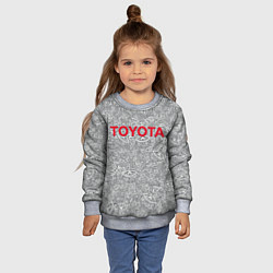 Свитшот детский TOYOTA PATTERN LOGO Z, цвет: 3D-меланж — фото 2