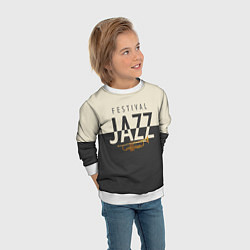 Свитшот детский JAZZ FESTIVAL, цвет: 3D-белый — фото 2
