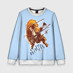 Детский свитшот Крейзи белка-ниндзя