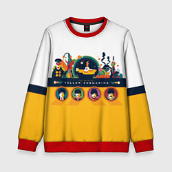 Детский свитшот Yellow Submarine Мультфильм 3D