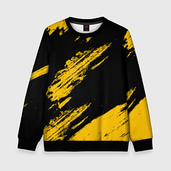 Детский свитшот BLACK AND YELLOW GRUNGE ГРАНЖ