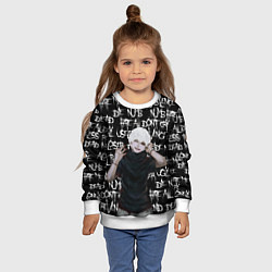 Свитшот детский ХРУСТ ПАЛЬЦЕВ ТОКИЙСКИЙ ГУЛЬ, цвет: 3D-белый — фото 2