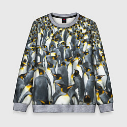 Свитшот детский Пингвины Penguins, цвет: 3D-меланж