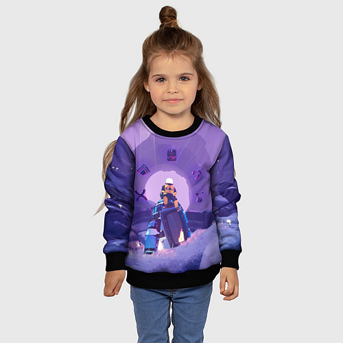 Детский свитшот Командо на корабле / 3D-Черный – фото 4