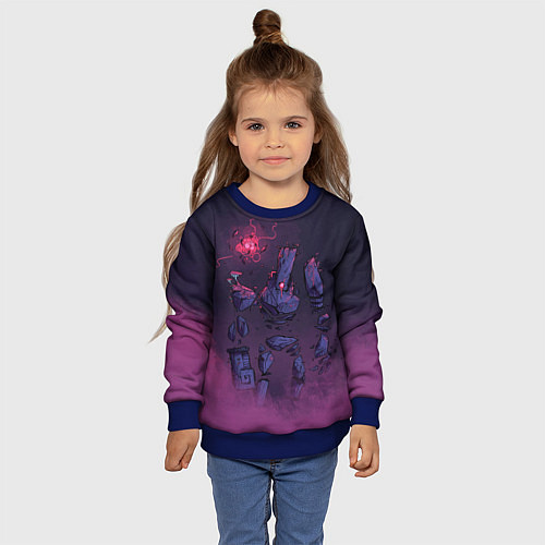 Детский свитшот Аурелионит / 3D-Синий – фото 4