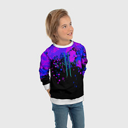 Свитшот детский Линейдж 2 Брызги, цвет: 3D-белый — фото 2