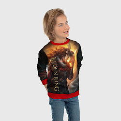 Свитшот детский ELDEN RING - ЕЛДЕН РИНГ ВАЛЬКИРИЯ, цвет: 3D-красный — фото 2
