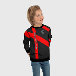 Свитшот детский Mercedes мерседес amg, цвет: 3D-черный — фото 2