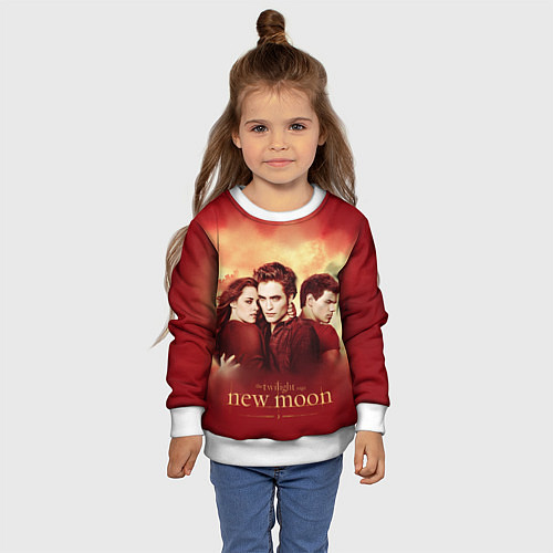 Детский свитшот Новая луна / 3D-Белый – фото 4