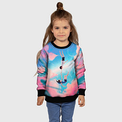 Свитшот детский Дитя погоды арт, цвет: 3D-черный — фото 2