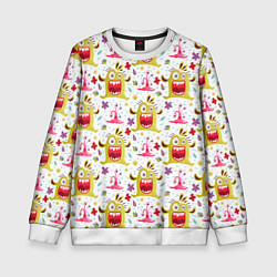 Свитшот детский Желтый человечек, цвет: 3D-белый