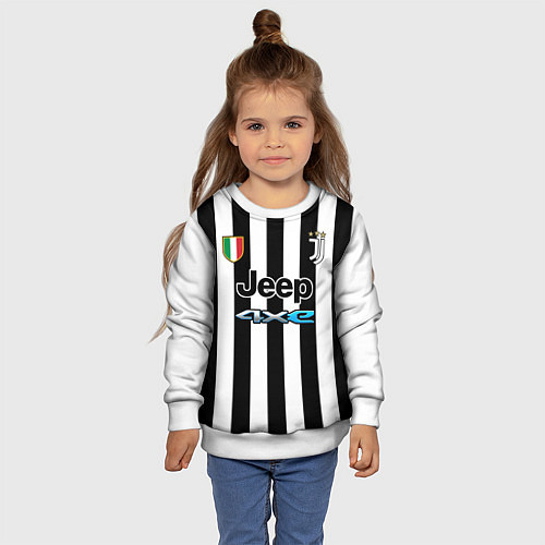 Детский свитшот ВЛАХОВИЧ ЮВЕНТУС VLAHOVIC JUVENTUS / 3D-Белый – фото 4