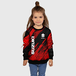 Свитшот детский Suzuki Черно Красный, цвет: 3D-черный — фото 2