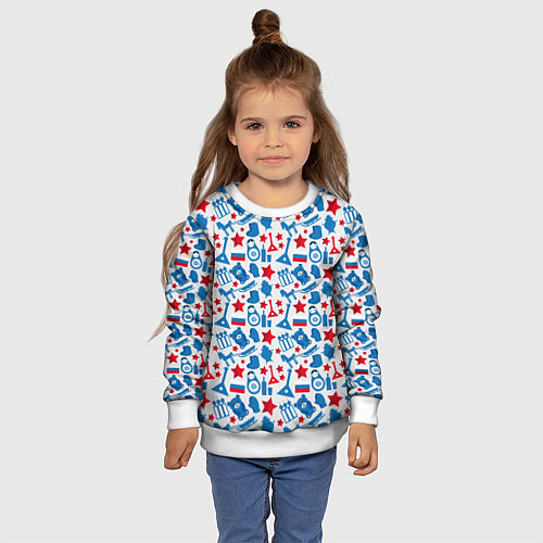 Детский свитшот Русский Символизм / 3D-Белый – фото 4