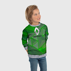 Свитшот детский RENAULT РЕНО abstraction, цвет: 3D-меланж — фото 2
