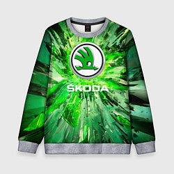 Свитшот детский SKODA abstraction, цвет: 3D-меланж