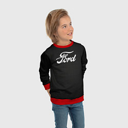 Свитшот детский Ford форд крбон, цвет: 3D-красный — фото 2