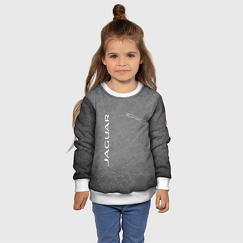 Детский свитшот ЯГУАР / 3D-Белый – фото 4