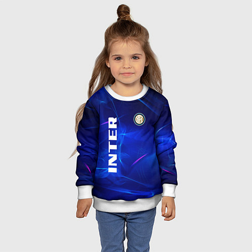 Детский свитшот Inter abstraction / 3D-Белый – фото 4