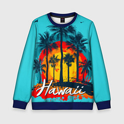 Детский свитшот Hawaii Солнце, Пальмы