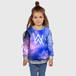 Свитшот детский Alan Walker космос, цвет: 3D-меланж — фото 2