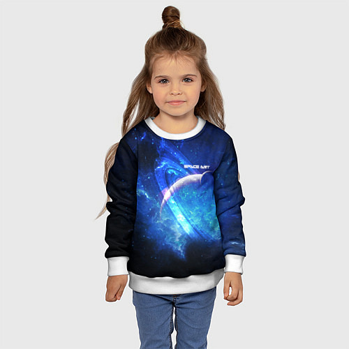 Детский свитшот Space art 2022 / 3D-Белый – фото 4