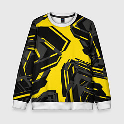 Свитшот детский Абстракция Город, цвет: 3D-белый