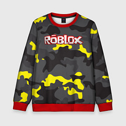 Свитшот детский Roblox Камуфляж Жёлто-Серый, цвет: 3D-красный