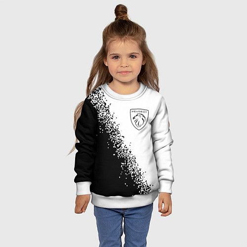 Детский свитшот ПЕЖО Арт / 3D-Белый – фото 4