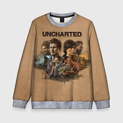 Свитшот детский Uncharted Анчартед, цвет: 3D-меланж