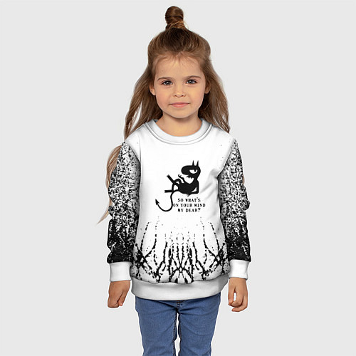 Детский свитшот DISENCHANTMENT LUCI / 3D-Белый – фото 4