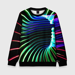 Свитшот детский Portal Fashion pattern Neon, цвет: 3D-черный