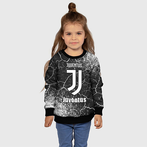 Детский свитшот ЮВЕНТУС Juventus - Арт / 3D-Черный – фото 4