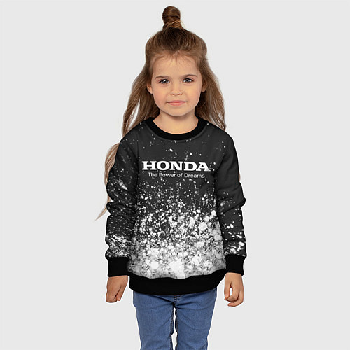 Детский свитшот HONDA DREAMS Арт / 3D-Черный – фото 4