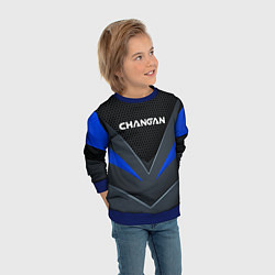 Свитшот детский CHANGAN - TECHNOLOGY ARMOR, цвет: 3D-синий — фото 2