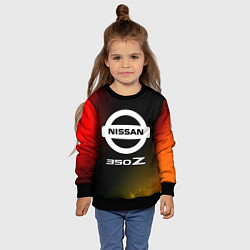 Свитшот детский 350 Z Звезды, цвет: 3D-черный — фото 2