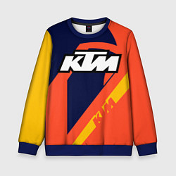 Свитшот детский KTM VINTAGE SPORTWEAR, цвет: 3D-синий