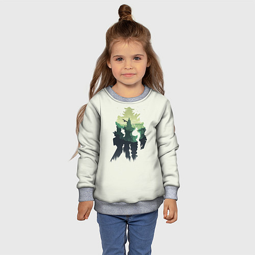 Детский свитшот Shadow of colossus / 3D-Меланж – фото 4