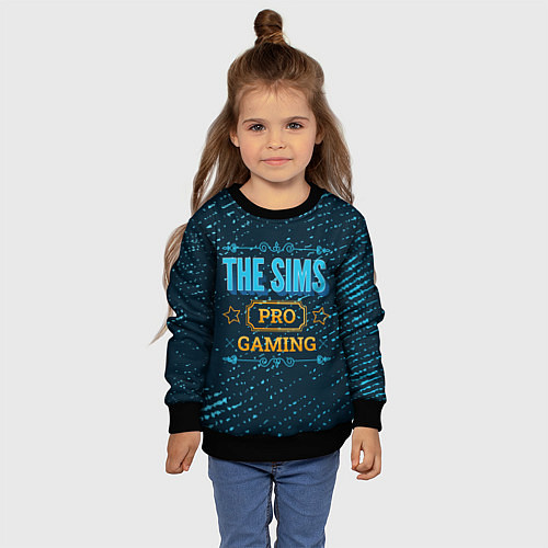 Детский свитшот The Sims Gaming PRO / 3D-Черный – фото 4