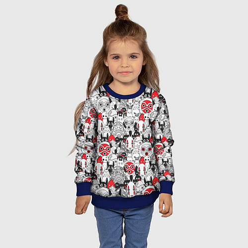 Детский свитшот Studio Ghibli Stars / 3D-Синий – фото 4