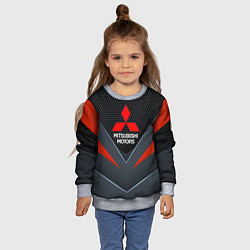 Свитшот детский MITSUBISHI - TECHNOLOGY ТЕХНОЛОГИИ, цвет: 3D-меланж — фото 2