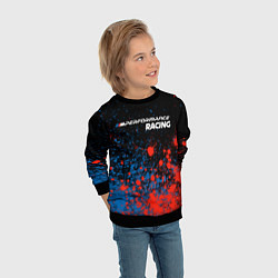 Свитшот детский БМВ Racing - Краска, цвет: 3D-черный — фото 2