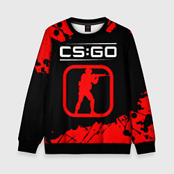 Детский свитшот CS:GO лого с линиями и спецназом